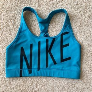Nike Sports Bra, Blue, size Medium